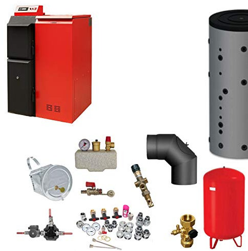 ThermoFlux Pelletkessel | Pelling 25 ECO | 25 kW | 135kg | Komplettset 2