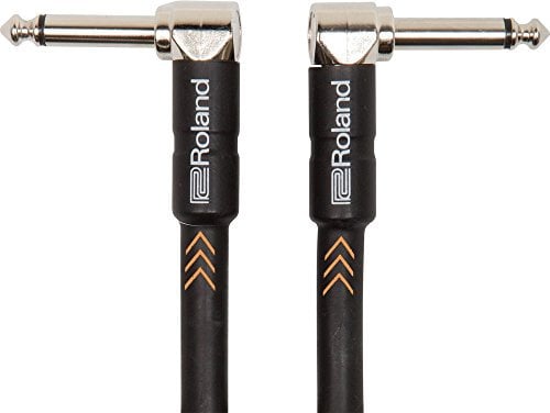 Roland Black Series Instrument Cables, RIC-B3AA, Black, length: 3 ft./1 m