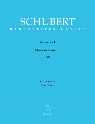 Messe F-Dur d 105. Klavierauszug