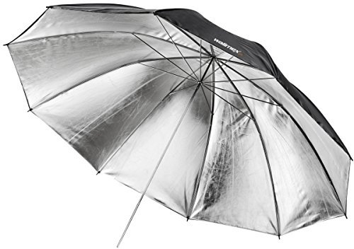 Walimex Pro Zweilagiger Reflexschirm (150 cm) schwarz/silber