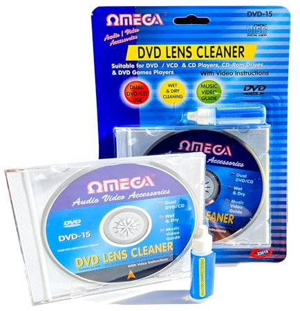 Mavs Store DVD Player Lens Cleaner - Cleaning Disc and Fluid (200ml)