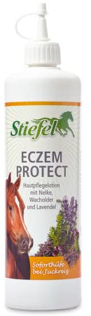 Stiefel Eczemprotect für Pferde, hochwertige Hautpflegelotion, bei Hautirritationen, Juckreiz oder Sommerekzem, für trockene, empfindliche, juckende Haut, schützend & vitalisierend, Ekzemer, 500ml
