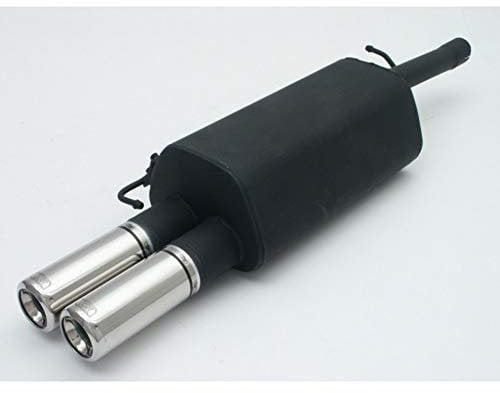 Ulter Sport Sportauspuff kompatibel mit Volkswagen Passat 3B Limousine/Variant 1.6i 74kW/1.8i 20V 92kW/1.8T 110kW/1.9TDI 66/81/85/96kW 1996-2005 2x 80mm