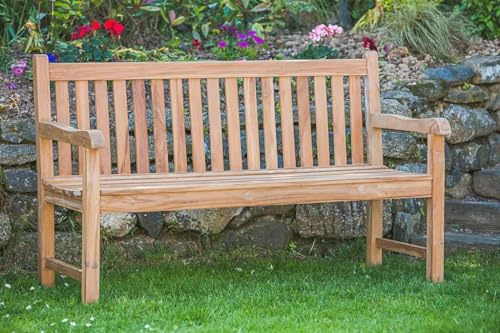 Teak Garden Bench Catherine 5ft (seats 3) Classic
