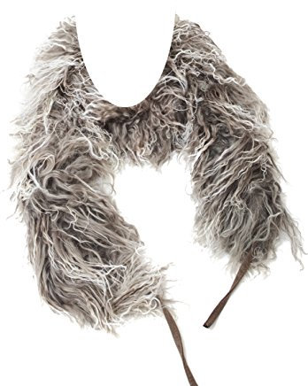 Reissner Lammfelle Boa Schal Stola aus Tibetlammfell Farbe silber (tops) JAY105 Boa-140