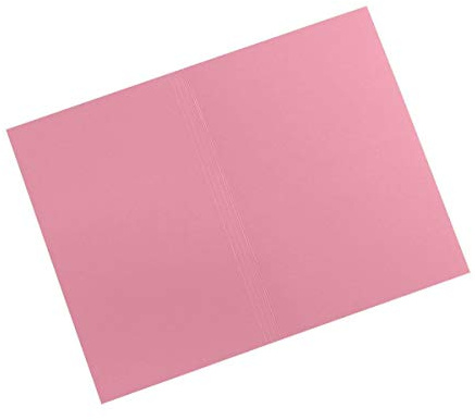 Exacompta - Ref FS315-PNKZ - Guildhall - Square Cut Folder, 35 x 24.2cm, 315gsm Premium Heavyweight Manilla, Holds A4 & Foolscap Documents, Blue Angel Certified - Pink, Pack of 100