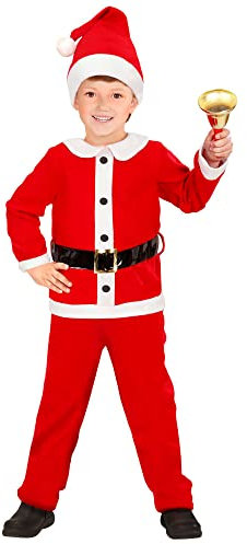 W WIDMANN MILANO Party Fashion - Kinderkostüm Santa Boy, Weihnachtsmann, Santa Claus, Weihnachtskostüm