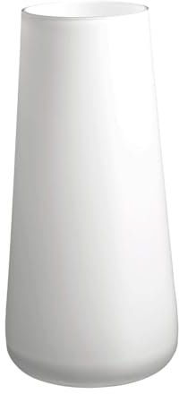 Villeroy und Boch Numa Große Vase Arctic Breeze, 34 cm, Glas, Weiß