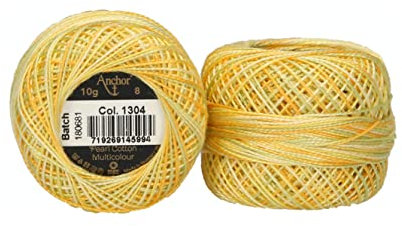 Anchor 4518008-01304 Stickgarne, 100% Baumwolle, 1304, Stärke 8, 82m, 82 Meter
