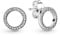 PANDORA Logo Ohrstecker Sterling Silber, Cubic Zirkonia 290585CZ