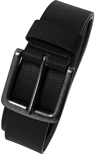 Urban Classics Unisex Leather Imitation Belt black, M