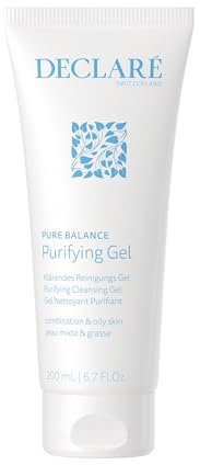 Declaré Pure Balance Purifying Gel 200 ml – Wirkungsvolle Reinigung gegen Unreinheiten mit Panthenol, Stiefmütterchen Extrak & Klettenwurz Extrakt, für Misch- bis fettige Haut, sanfte Gesichtspflege
