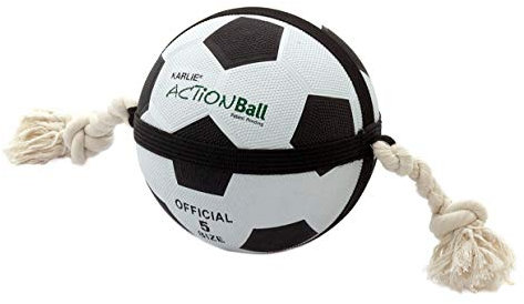 Karlie 45416 Action Ball - Fuß- und Basketbälle ø: 22 cm schwarz-weiss