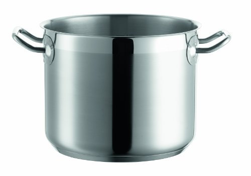 Mäser, Serie Professional, Gemüsetopf 20 cm, Topf aus hochwertigem Edelstahl 18/10, Induktion, Literskala