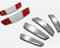 CAR Urethane Slim Door Edge Guards Door Protector Guard Molding x4pcs (Silver)