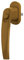 MS Beschläge ® Fenstergriff Rasterolive Kindersicherung mit Druckknopf in verschiedenen Farben (Gold)