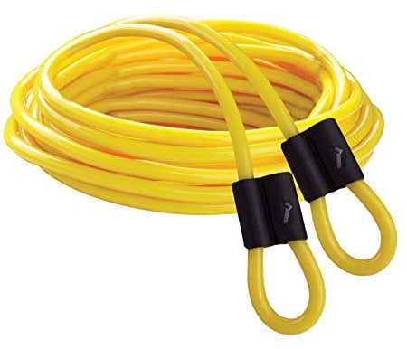 Champion Sports Unisex-Erwachsene Double Dutch Speed Jump Rope Set Springseil, gelb, 12ft