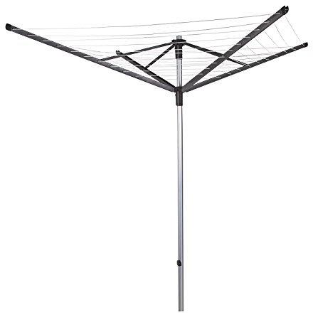 Minky RotaLift 60m 4 Arm Rotary Clothes Airer | Outdoor Rotary Washing Line Made From Heavy Duty Aluminium | Easy To Deploy | Multi-Height | 310cm Turning Circle