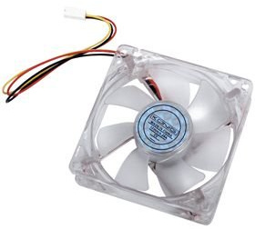 KÖNIG LED FAN 80mm RED / Colour: Red / Dimensions: 80 x 80 x 25 mm