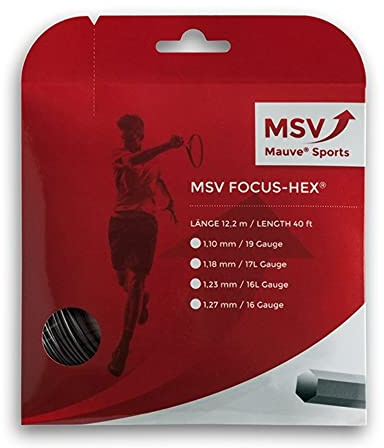 MSV Saitenset Focus-HEX, Schwarz, 1,27 mm, 0355000126500030