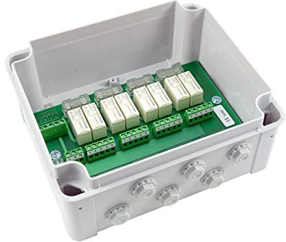 3T-MOTORS Motorgruppensteuergerät MSG4/AP für 4 Rollladenmotoren, Auf-Putz, Rollladensteuerung, Einzel- und Zentralbedienung, Gruppensteuerung, Zentralsteuerung, AP-Kunststoffgehäuse