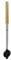 CASTMASTER COOKWARE Long Handled Cast Iron Burger Iron for Camping Fire Chiminea Stove