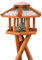 Trixie Natura Futterhaus mit Ständer, 34 x 50 cm, Braun