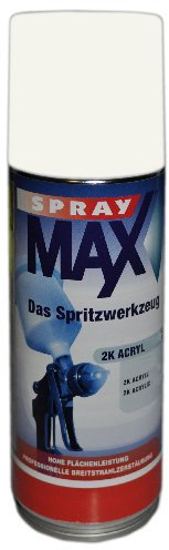 Spray Max 2K Decklack Hochglanz RAL 9010 400 ml 6809010
