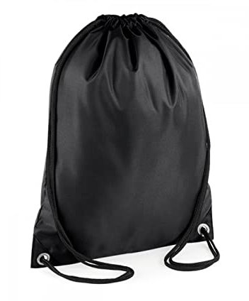 CENTRIX PREMIUM GYMSAC DRAWSTRING GYM BAG RUCKSACK - 10 COLOURS (BLACK)