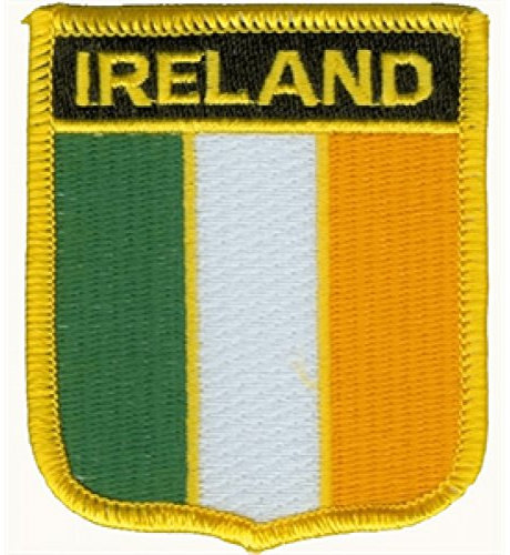 Everflag Patch zum Aufbügeln oder Aufnähen : Irland - Wappen