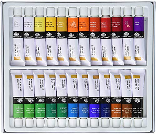 Royal & Langnickel Gouachefarbe, 24 Tuben 12 ml mehrfarbig