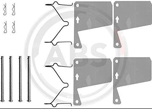A.B.S. 0960Q Zubehörsatz Scheibenbremsbelag mit Mittelloch Vorne Kompatibel mit FORD CAPRI III GECP 1190960 6530960