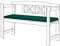 Gardenista Garden Outdoor Bench Seat Pad | Bench Patio Furniture 2 Seater Cushion 117x39 cm | Water Resistant Soft and Durable Material | Comfortable and Lightweight Fibre Filling (Green)
