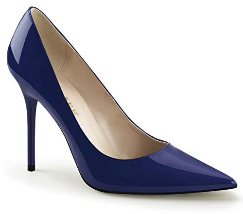 Pleaser CLASSIQUE-20, Damen Pumps, Navy Blue Pat, 46 EU