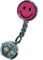 Tiga-Med Schwesternuhren - 09-5055 2er Set - Kitteluhr Smiley pink- mit Clip