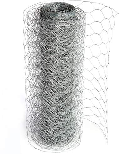 Easipet Galvanised Chicken Wire, 25mm Mesh, 600mm x 50m Roll, 22 Gauge