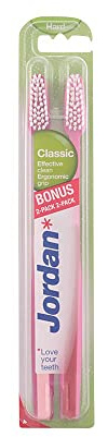 Jordan - Classic Hard toothbrushes, 2 Pieces