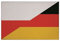 U24 Aufnäher Polen-Deutschland Fahne Flagge Aufbügler Patch 9 x 6 cm