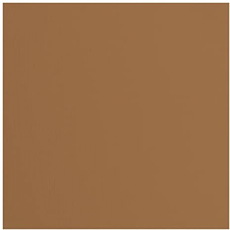 Vaessen Creative Florence Cardstock Papier, Braun, 216 Gramm/m², Quadratisch, 30,5 x 30,5 cm, 20 Stück, Textur, für Scrapbooking, Kartenherstellung, Stanzen und andere Papierbasteleien