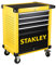 Stanley FatMax Werkstattwagen / Werkzeugwagen, Transmodul-System (mit 7 Schubladen, 2 Schlüsseln, bis 300kg Gesamtbelastbarkeit, mit 4 Rollen fest und schwenkbar, rutschhemmende Matten) STMT1-74305