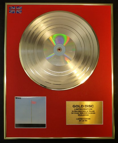 WIRE/LTD. EDITION CD GOLD DISC/RECORD/PINK FLAG