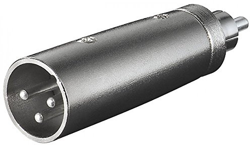 Goobay 27456 Adaptateur XLR, Cinch Mâle Vers Mâle XLR