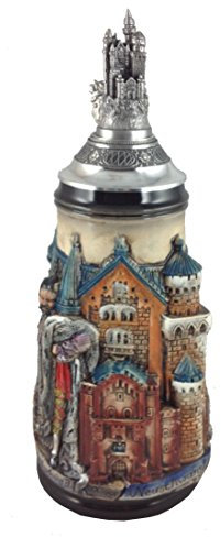 Zöller & Born Jarra de cerveza alemana Neuschwanstein, jarra 1 litro ZO 1998/9010