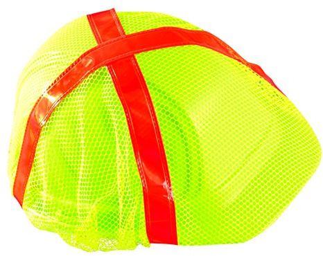 Occunomix V896-RY High Visibility Regular Brim Hard Hat Cover, Yellow