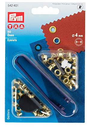Prym - Gold (4mm) Eyelets - 50 Pieces