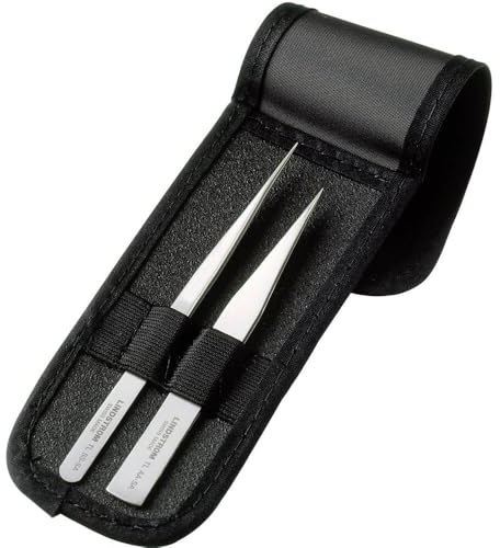 Bahco 9858 Tweezers Set with Fine Tip, Black/White, Set of 2 Piece