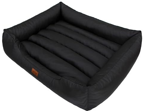 DOGGY Hundebett Hundesofa Hundekorb Tierbett Verschiedene Größen und Farben Cordura Comfort (L - 65x50x20, 2 - schwarz)
