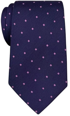 Retreez Corbata con cuadrados de época para hombres Morado oscuro