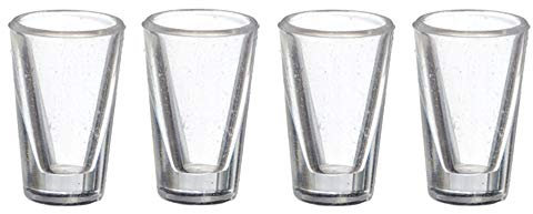 Melody Jane Dolls Houses Miniatura per Casa delle Bambole Pub Accessorio Cucina Pranzo 4 Acqua Bicchieri Tumbler