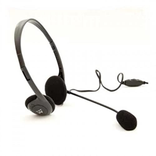 Eminent EM3563 - Auriculares de Diadema Abiertos (con Micrófono), Negro